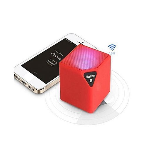 X3 Mini Wireless Bluetooth Speaker With LED Light TF Card Support Handsfree Call Radio FM Built-in Mic Speaker Subwoofer(Black) HT-S