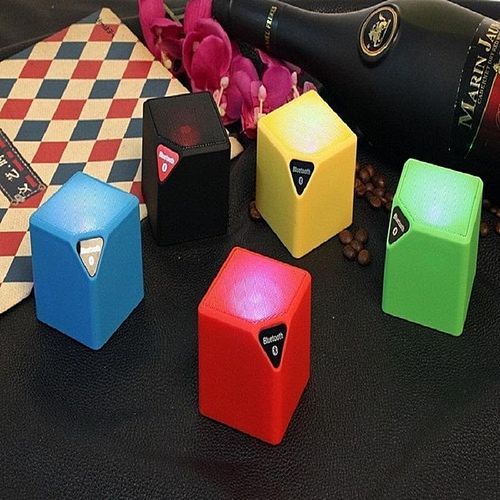 X3 Mini Wireless Bluetooth Speaker With LED Light TF Card Support Handsfree Call Radio FM Built-in Mic Speaker Subwoofer(Black) HT-S