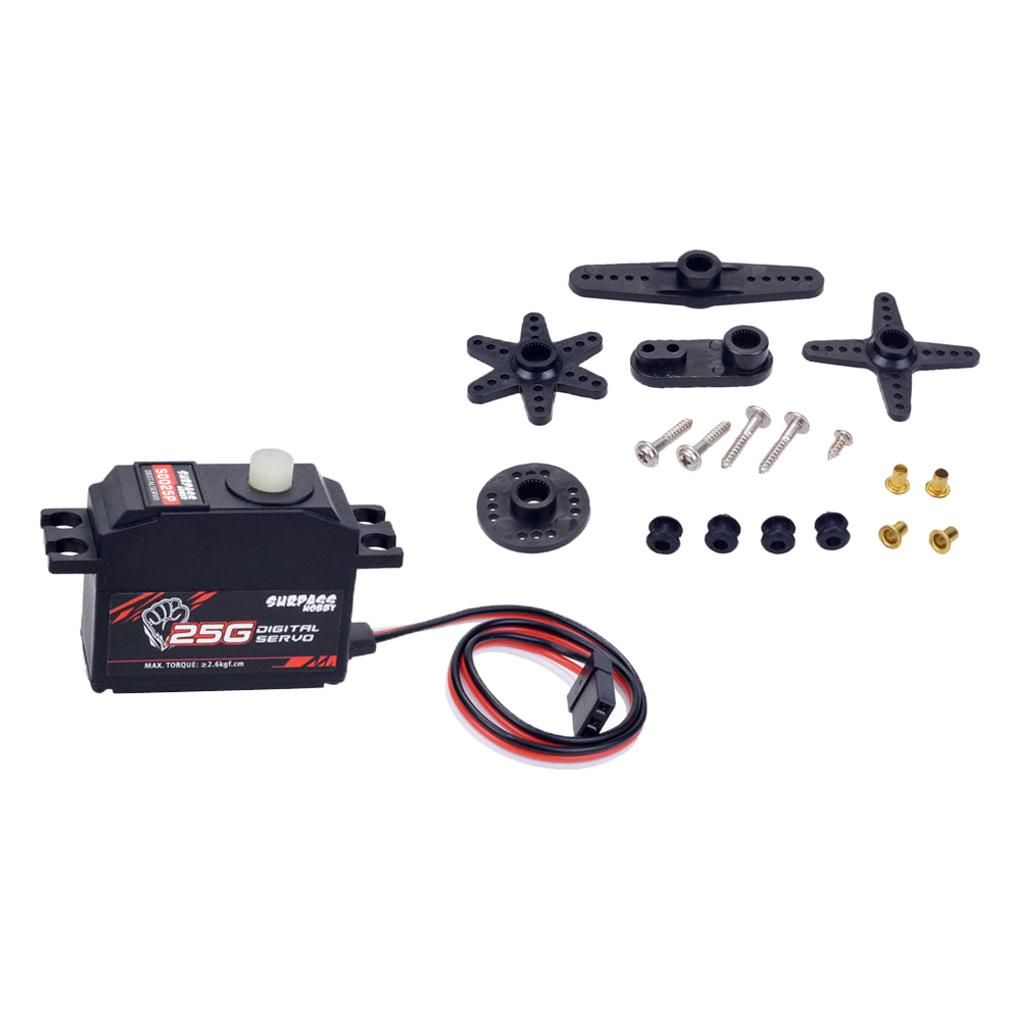 25G High Speed Torque Steering Servo Motor For 1:12 RC Car Boat Ship