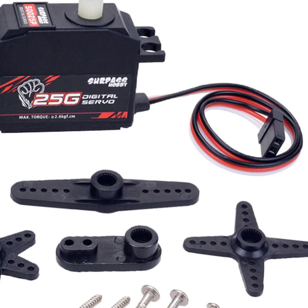 25G High Speed Torque Steering Servo Motor For 1:12 RC Car Boat Ship
