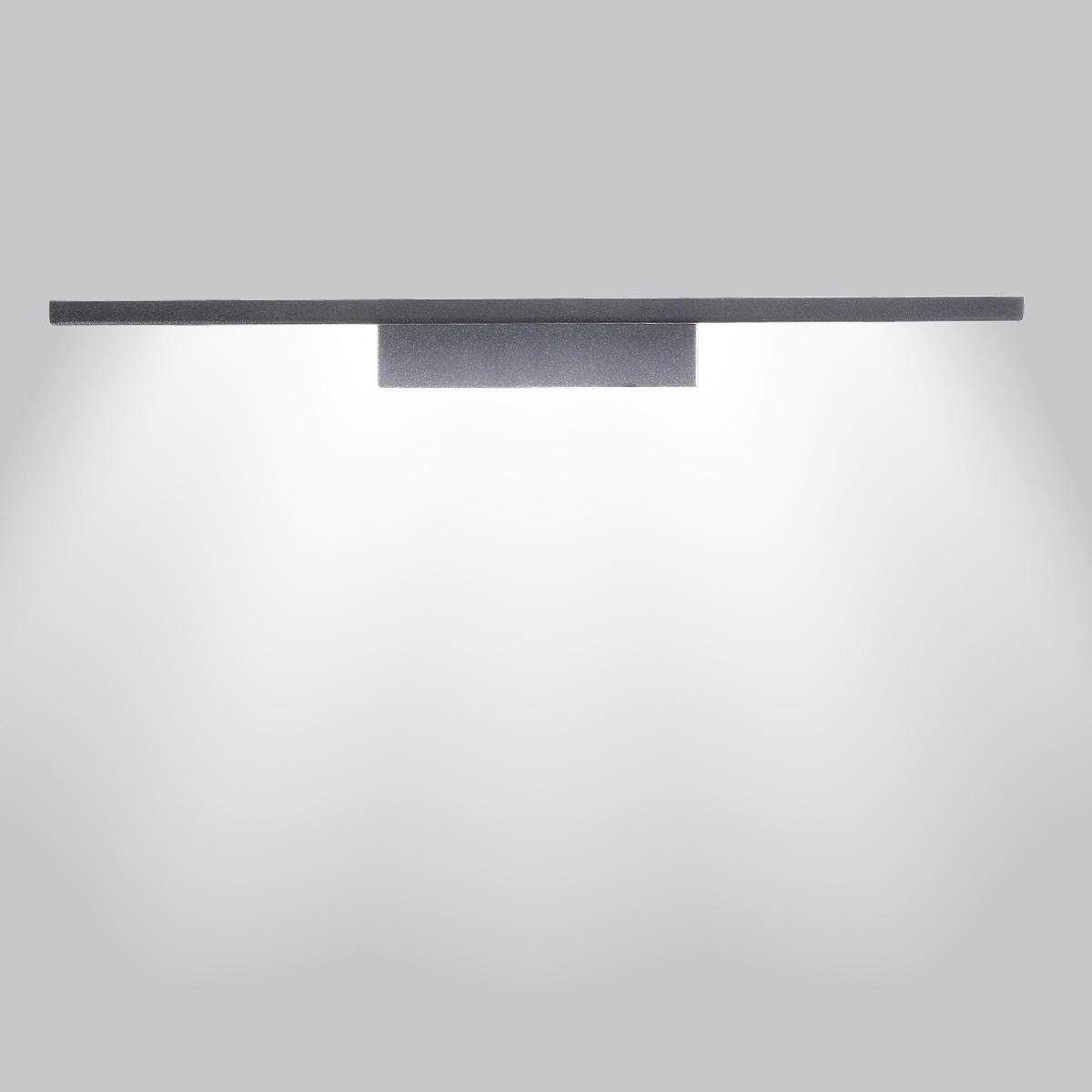 40cm 8W 5050 40smd Led Modern Bathroom Toilet Vanity Wall Makeup Light Mirror Front Lamp Waterproof Black Shell Positive White