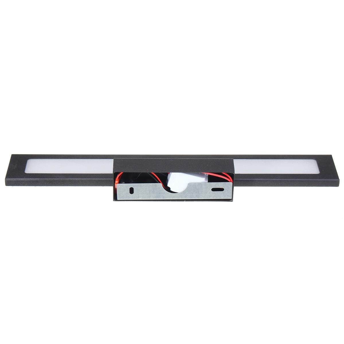 40cm 8W 5050 40smd Led Modern Bathroom Toilet Vanity Wall Makeup Light Mirror Front Lamp Waterproof Black Shell Positive White
