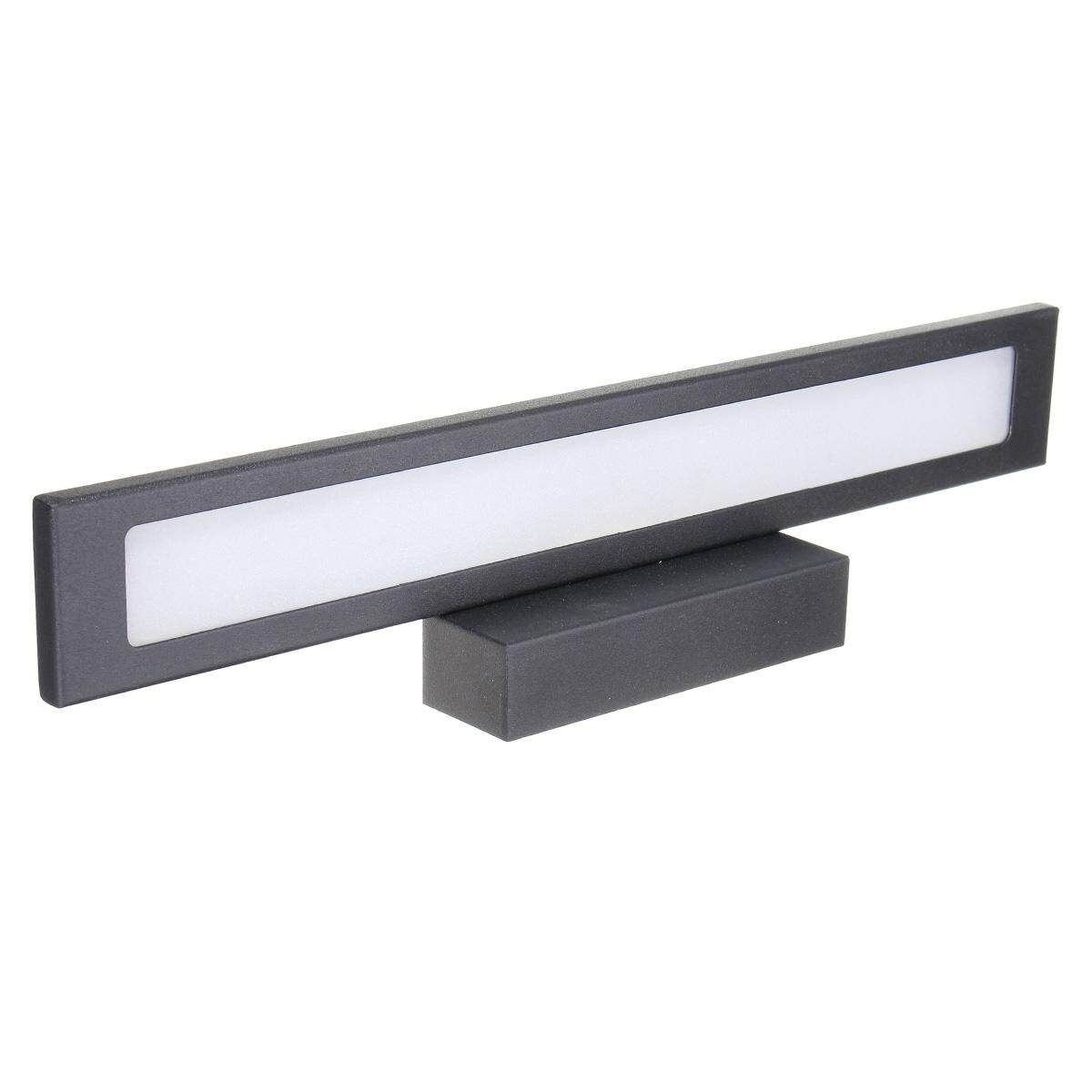40cm 8W 5050 40smd Led Modern Bathroom Toilet Vanity Wall Makeup Light Mirror Front Lamp Waterproof Black Shell Positive White
