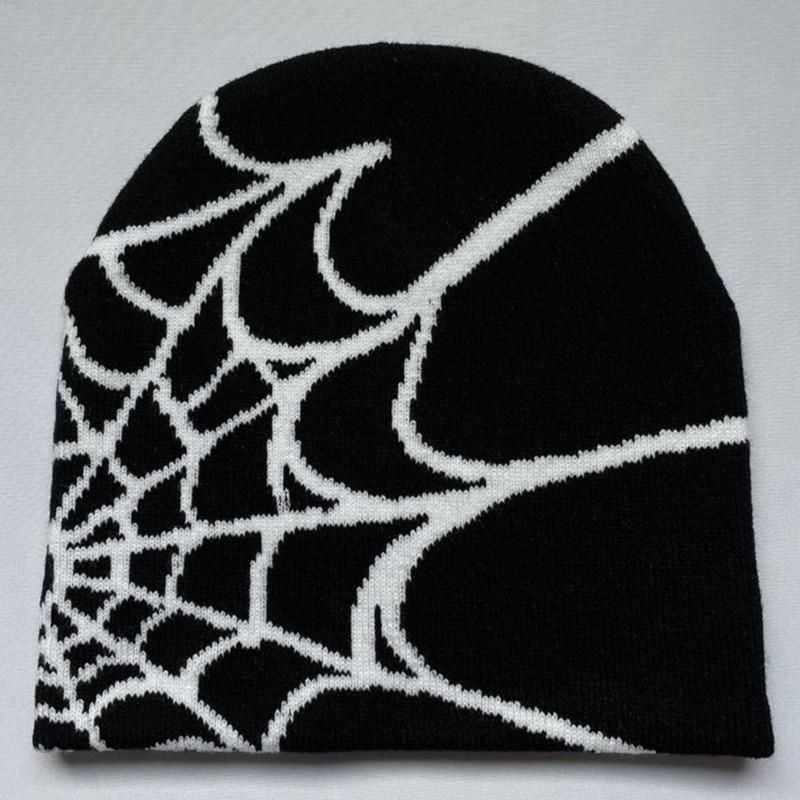 Y2K Beanie Spider Web Hat Y2k knit Beanie Hat llies Beanie Spider Web Beanie Hat Baggy Slouchy Beanie Cap ll cap
