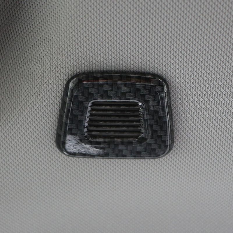 My good car 2PcsSet ABS chrome carbon fiber car roof mic frame trim decoration for Jeep Renegade 2014 - 2022  Accessories