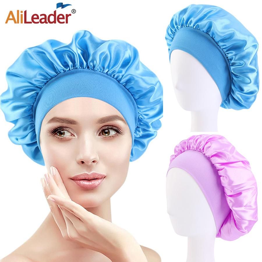 Satin Edge Laying Scarf Edge Wraps For Hair Wigs Satin Headband For Makeup, Facial,Sport,Yoga Women'S Satin Headband
