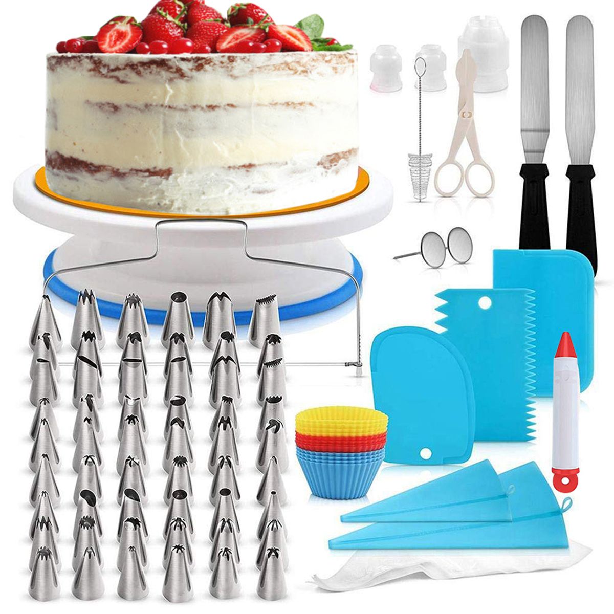 CakeDecor Stainless Steel Cake Decorating Supplies Cake
