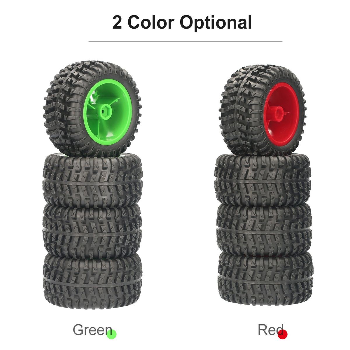 110mm RC Car Tires 4pcs 12mm Hex For 1/12  1/14 1/10 Rock