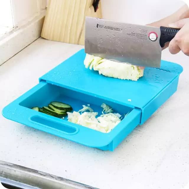 Multi Functional Sliding Chopping Board With Sieve