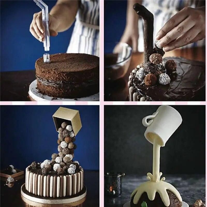 Cake Support Structure Frame Cake Pouring Kit Hanging Decorative Cake Stand Birthday Wedding Party DIY Cake Tools