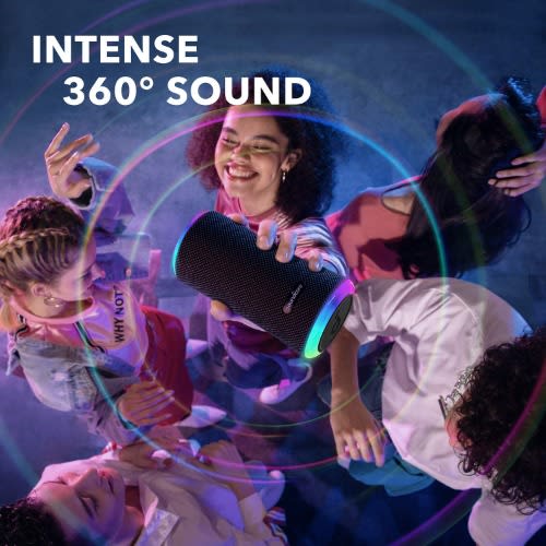 Soundcore Flare 2 Bluetooth Speaker, With Ipx7 Waterproof Protection And 360° Sound