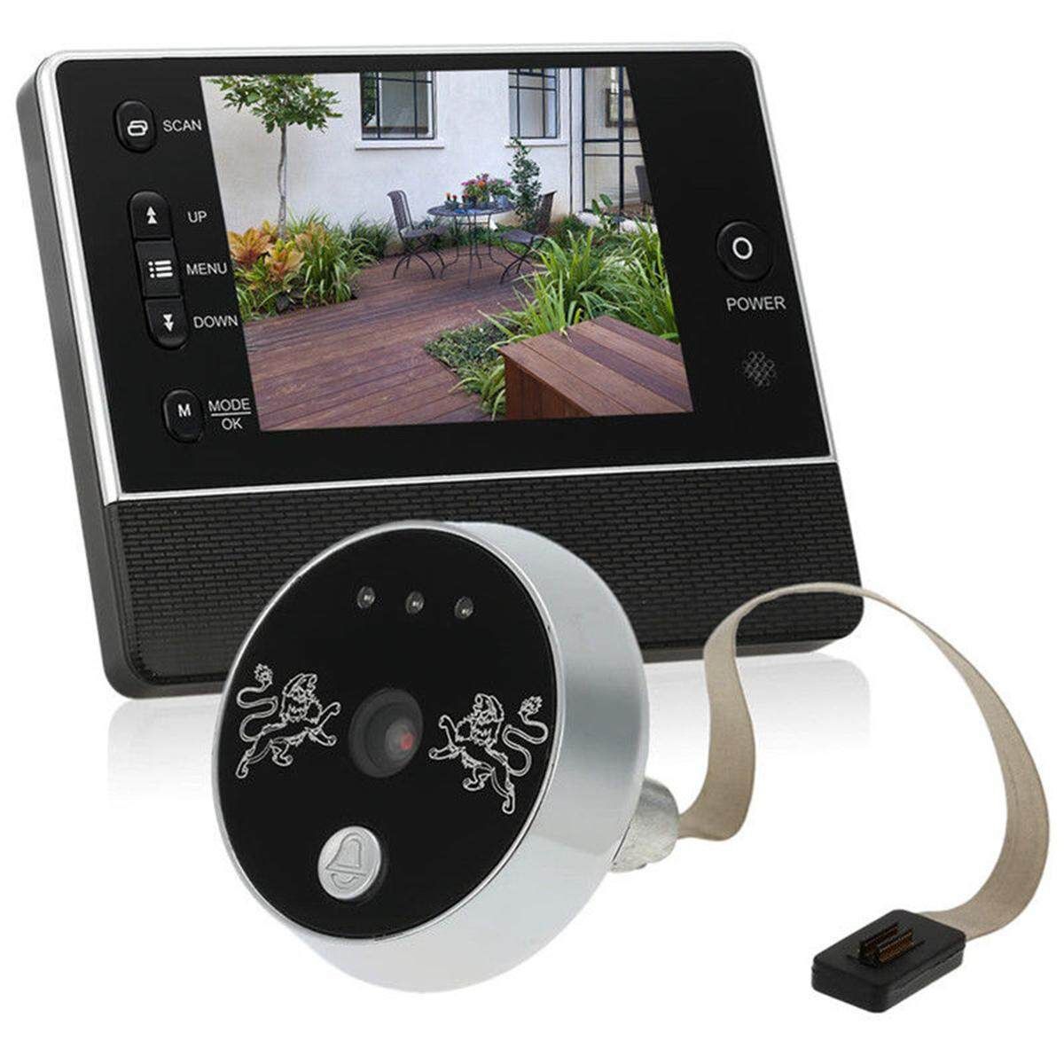 3.5" LCD Password Video Door Phone Visible Doorbell Camera Touch Key