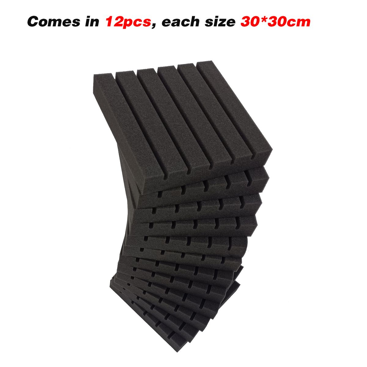 Groove Acoustic Panels Acoustic Treatment Foam Sound