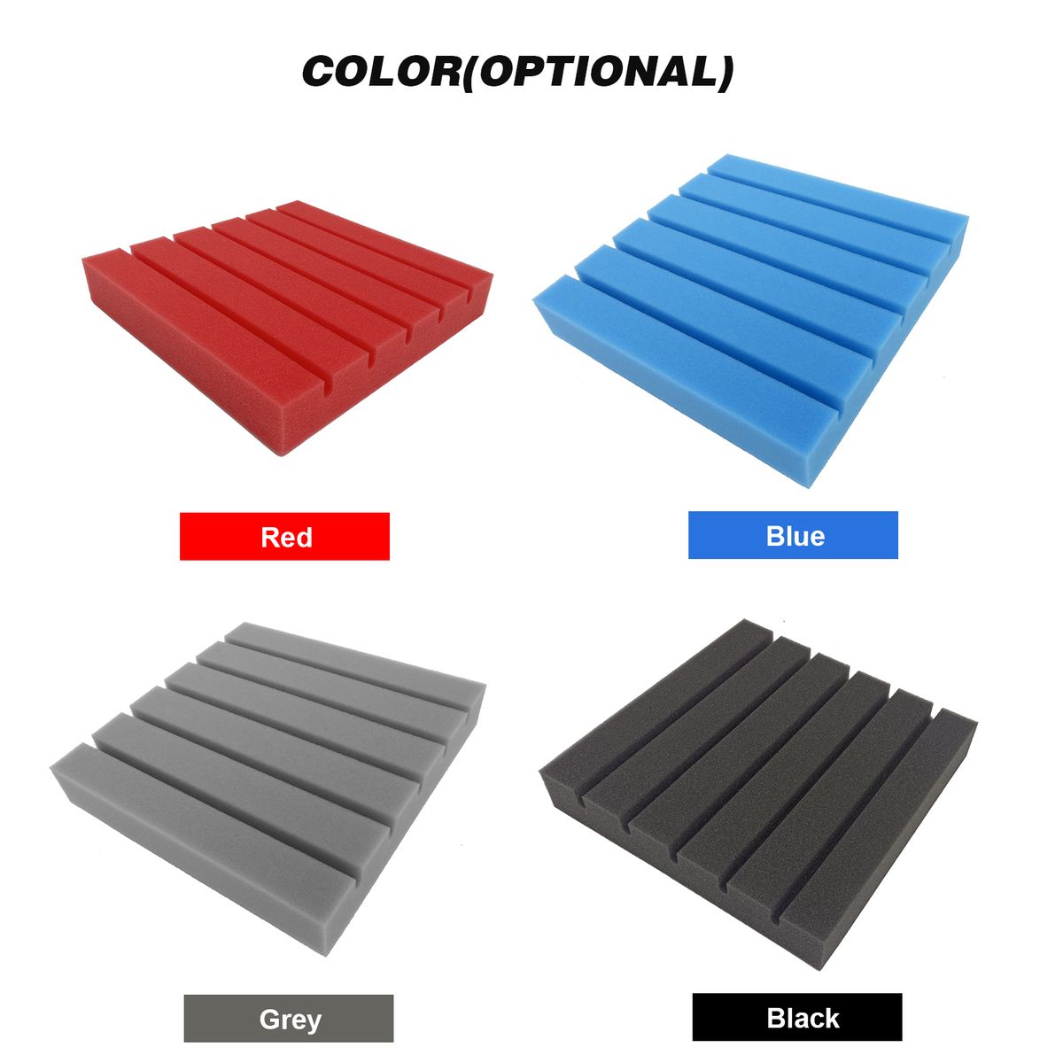 Groove Acoustic Panels Acoustic Treatment Foam Sound