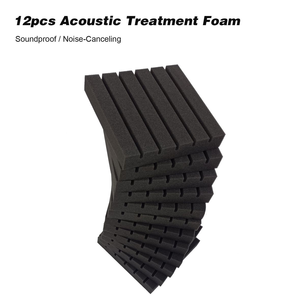 Groove Acoustic Panels Acoustic Treatment Foam Sound