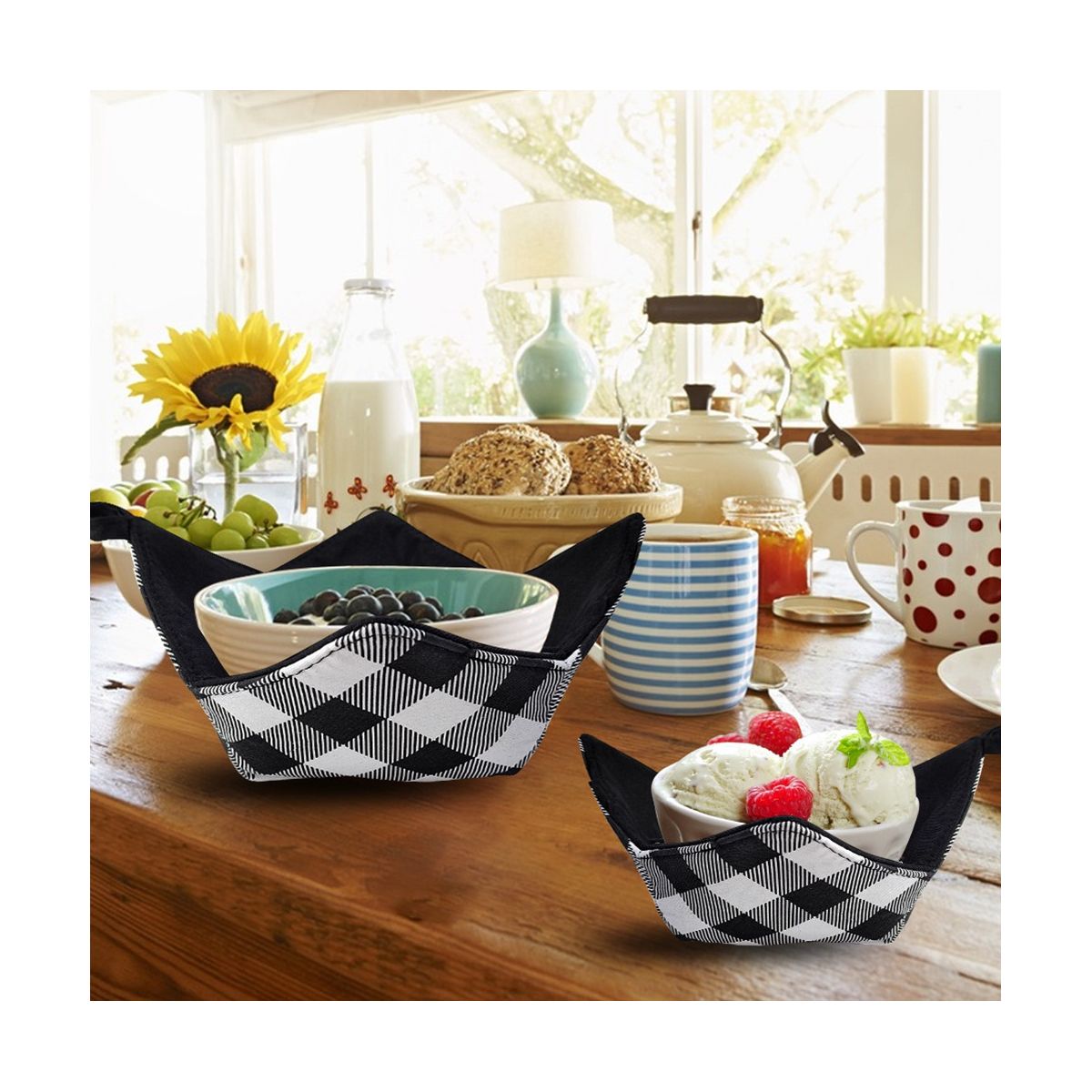 2PCS Microwave Safe Hot Dish Rack Set Microwave