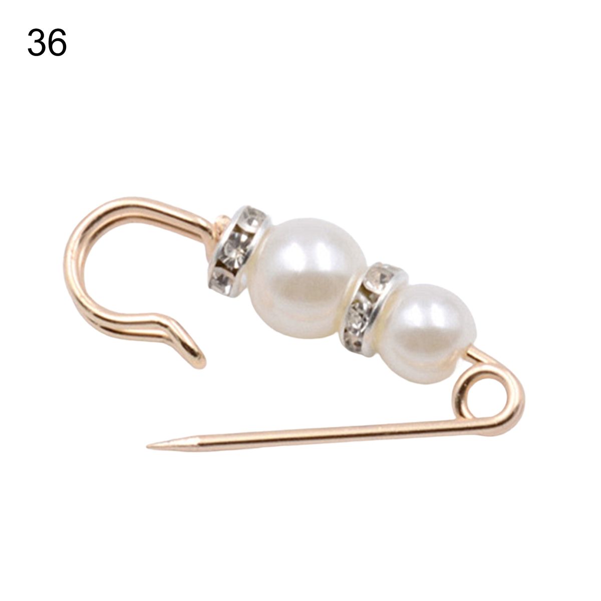 Safety Pin   Elegant Rhinestone Imitation 36