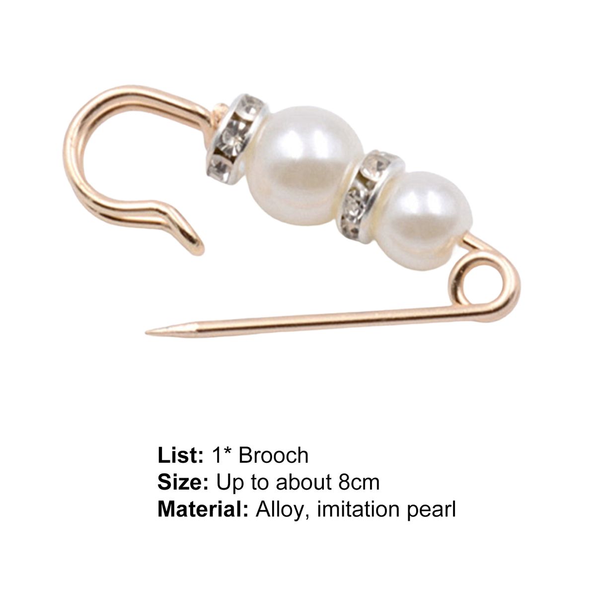 Safety Pin   Elegant Rhinestone Imitation 36