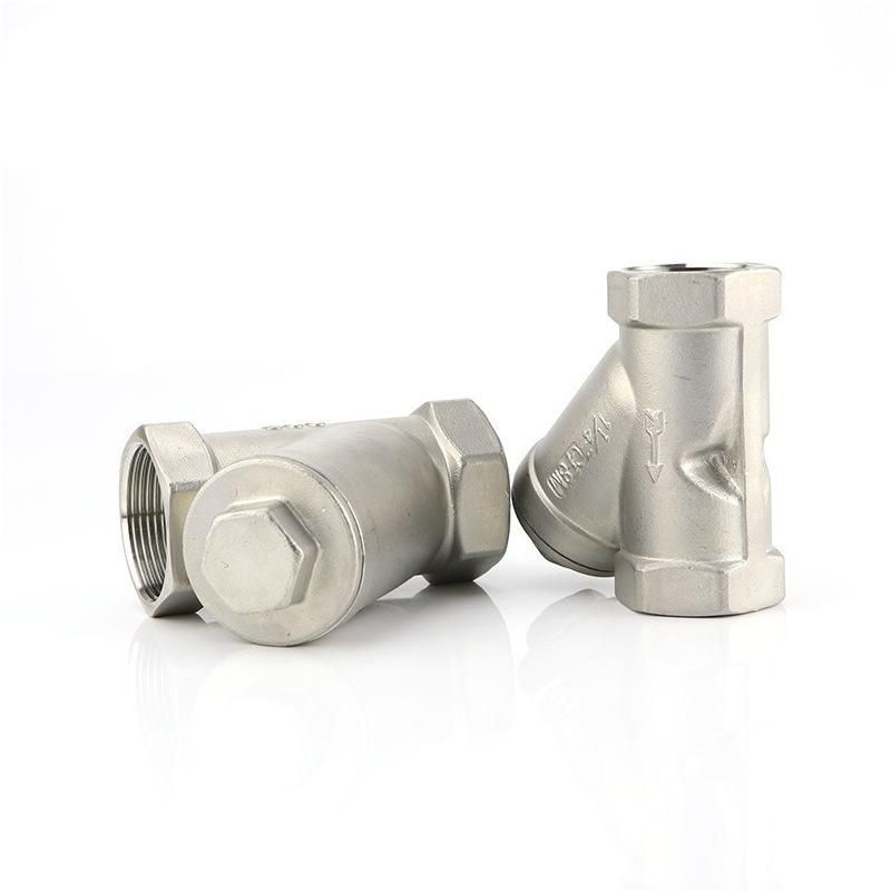 Threaded Filter 201/304/316 Pipe Water Pump Plumbing Air Conditioning Threaded Filter Y-Type Filter