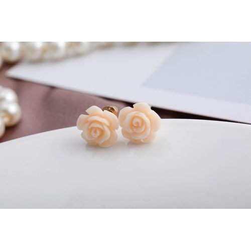 Ladies Elegant Flower Jewelry Set Stud Earrings 9 Pairs Fashion Diamond Pearls