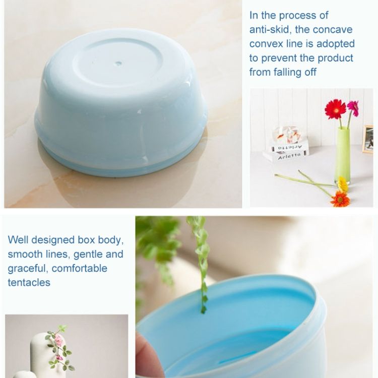 2 PCS Circular Drainage Covered Portable Travel Soap Box