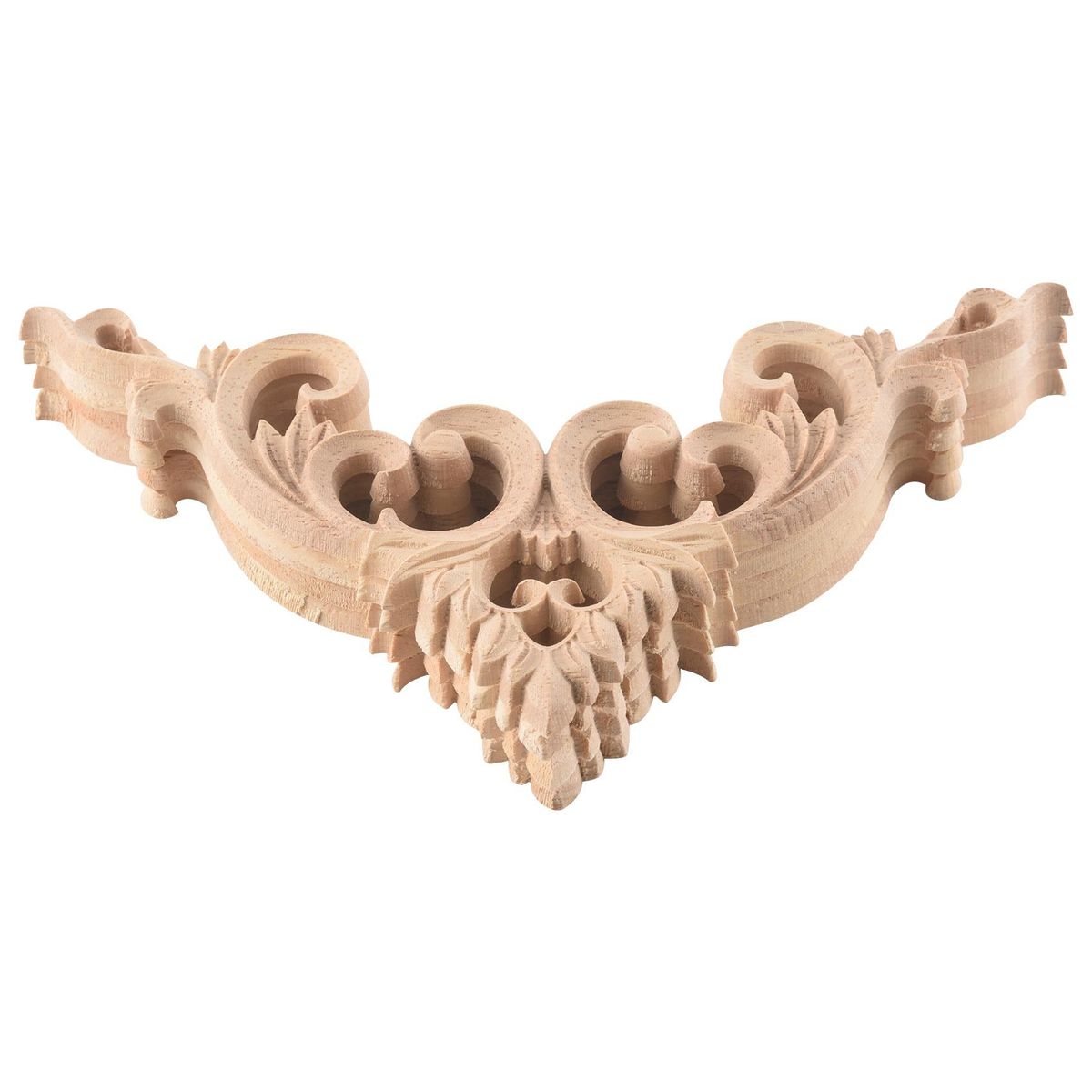 4Pcs/Set Wood Carved Onlay Applique for 15cm