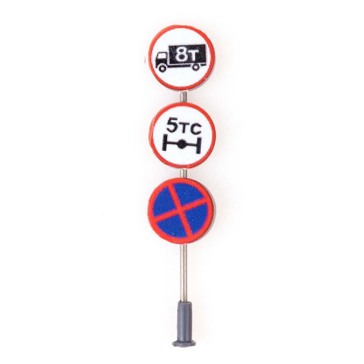 6 Pieces Traffic Sign Set Street Signs Scale Model Signals Perfect for Plan City and Train Set