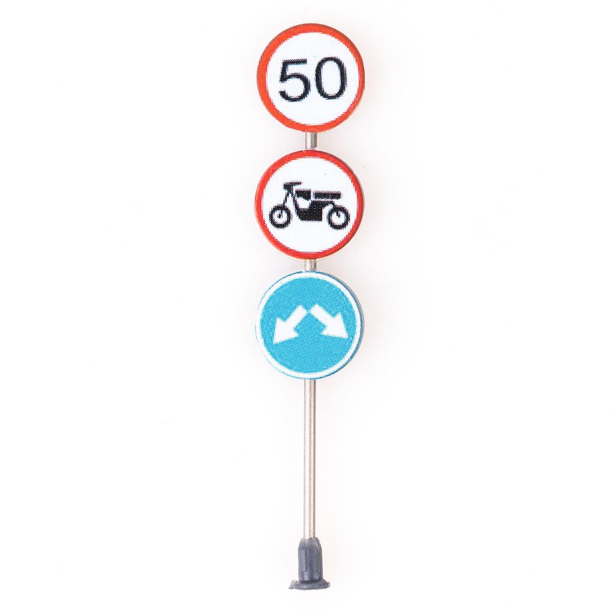 6 Pieces Traffic Sign Set Street Signs Scale Model Signals Perfect for Plan City and Train Set