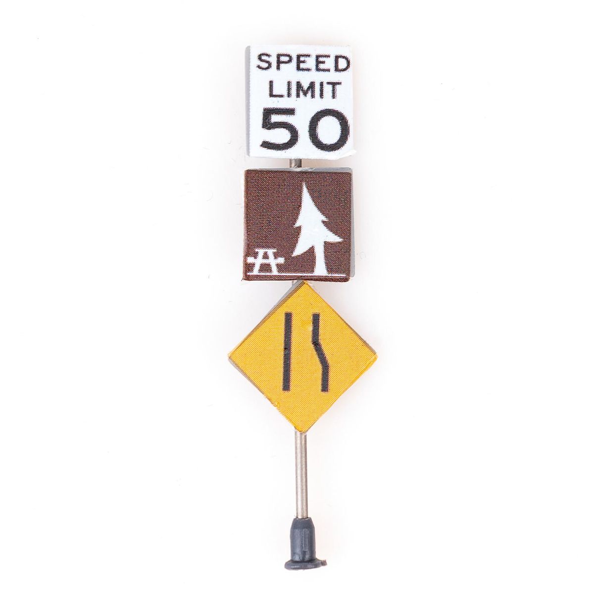 6 Pieces Traffic Sign Set Street Signs Scale Model Signals Perfect for Plan City and Train Set