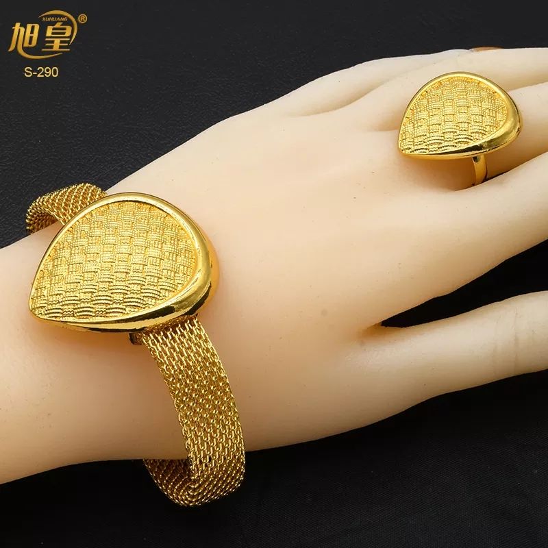 African Fashion Necklace Jewelry Set For Women Indian Gold Plated Choker Jewellery Sets