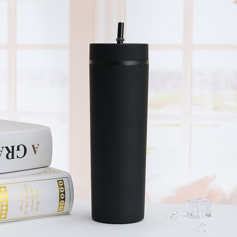 1pc Reusable Skinny 16oz Plastic Tumbler Double Wall