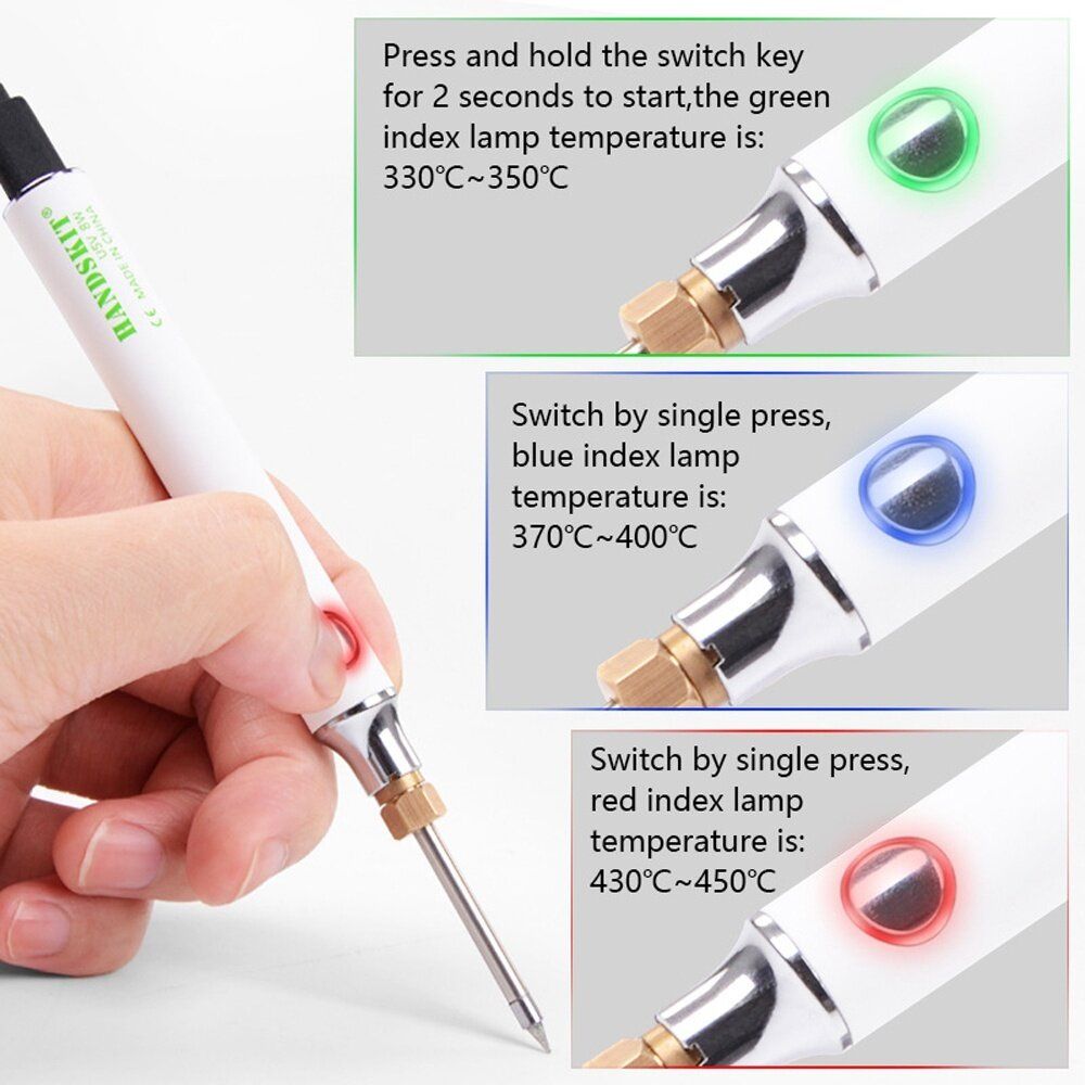 5V 8W USB Powered Electric Solder Iron Pen Fast Hand Welding Tools Kit
