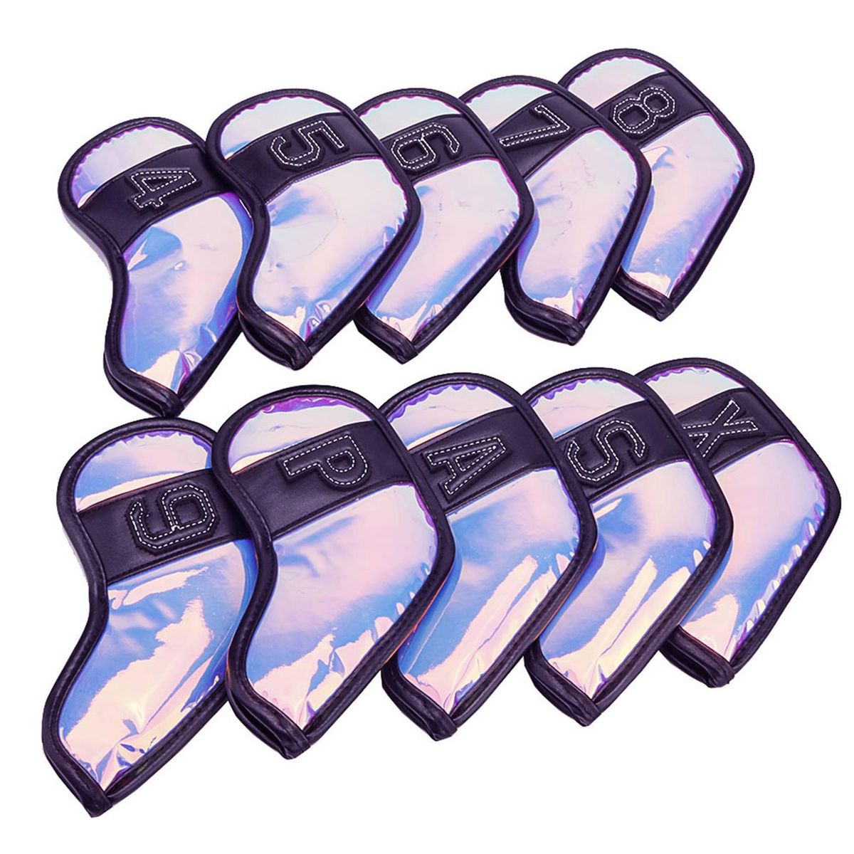 WOSOFE 10Pcs/Pack Golf Club Iron Cover Golf Iron Head