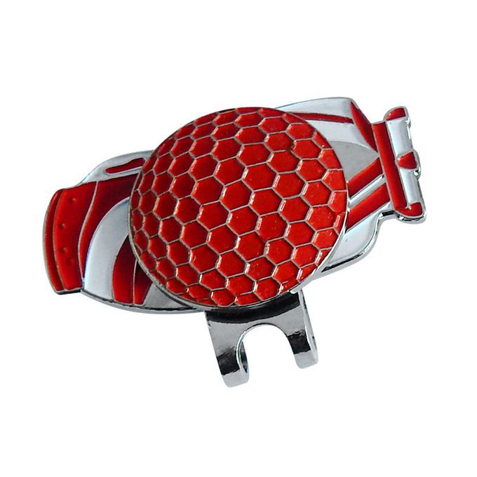 Alloy Golf Magnetic Ball Marker With Hat Clip Golf Accessories Red Red