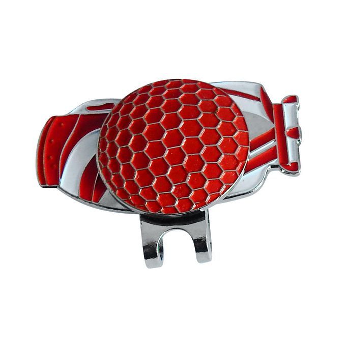 Alloy Golf Magnetic Ball Marker With Hat Clip Golf Accessories Red Red