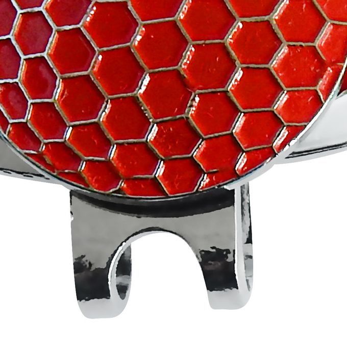 Alloy Golf Magnetic Ball Marker With Hat Clip Golf Accessories Red Red