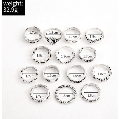 14 In 1 Knuckle Ring Set For Ladies