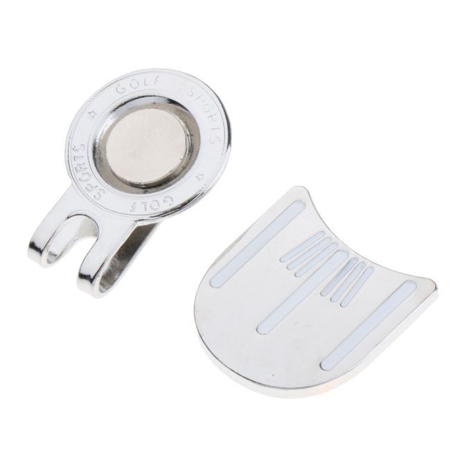 Golf Hat Clip Magnet Ball Marker Putt Alignment Tool Marker White Line