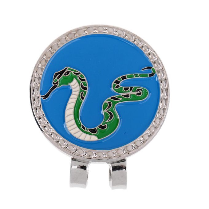 Metal Zodiac Snake Golf Ball Marker With Magnetic Hat Clip Snake