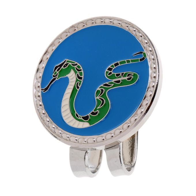 Metal Zodiac Snake Golf Ball Marker With Magnetic Hat Clip Snake