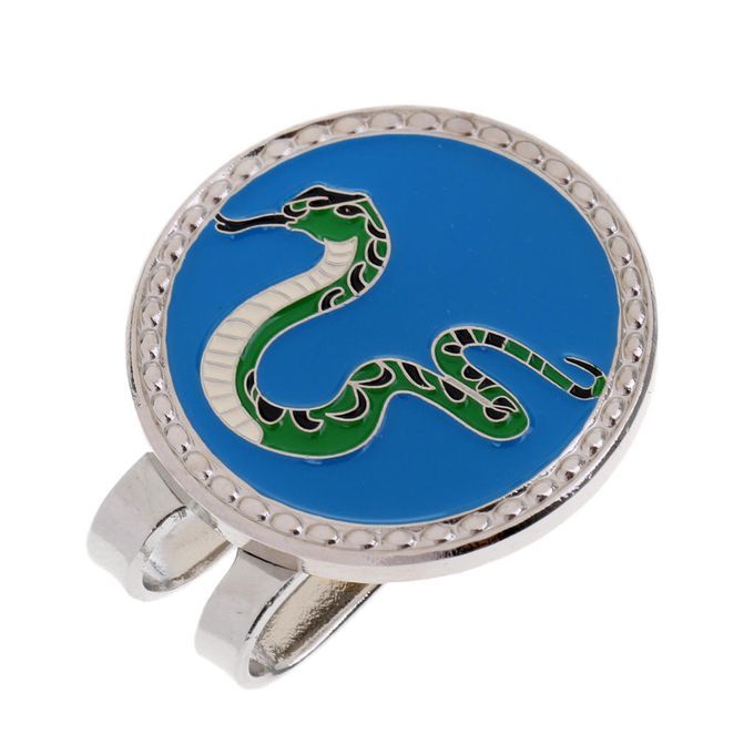 Metal Zodiac Snake Golf Ball Marker With Magnetic Hat Clip Snake