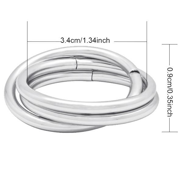 4 Pcs/Set Metal Round Cross Napkin Rings Napkin Buckle for Hotel Wedding Dinner Party Table Decoration Ring-Silver