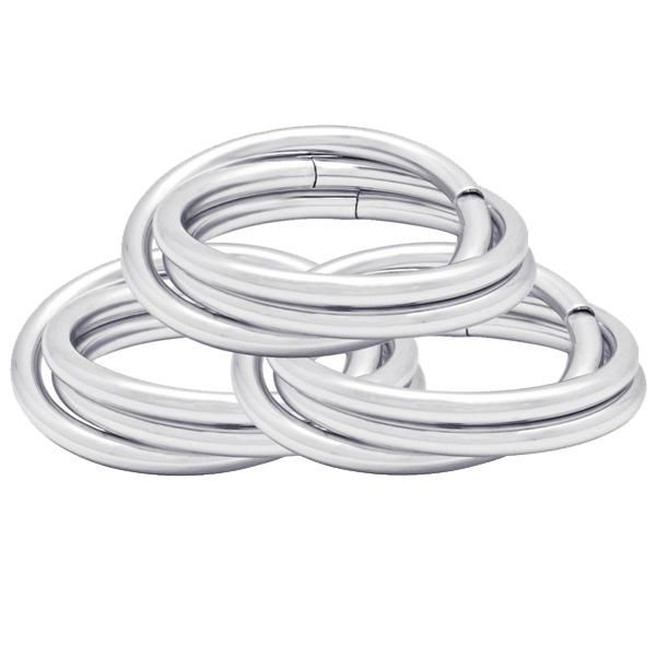 4 Pcs/Set Metal Round Cross Napkin Rings Napkin Buckle for Hotel Wedding Dinner Party Table Decoration Ring-Silver