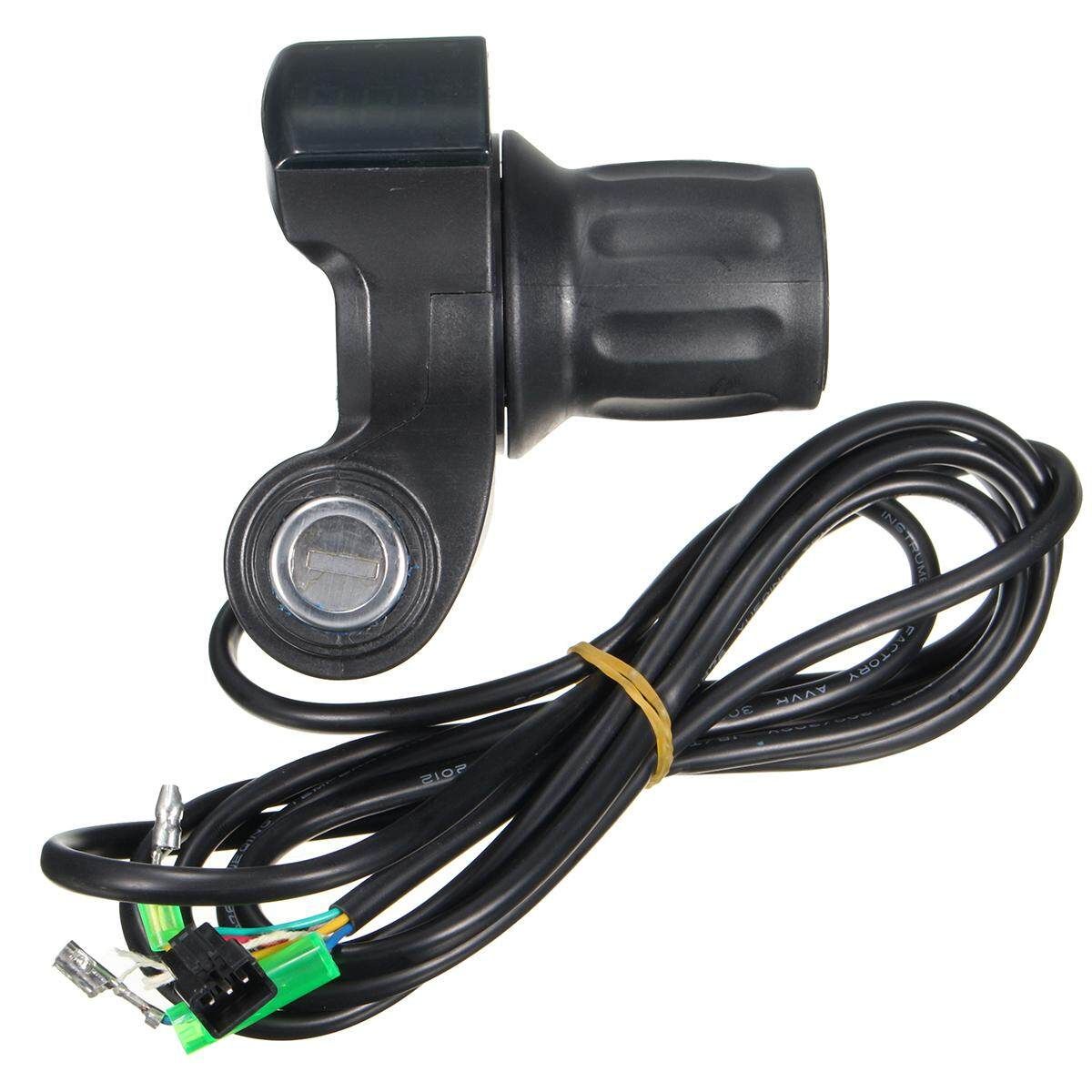 12V-99V EBike Scooter Throttle Grip Handlebar LED Digital Meter + Key