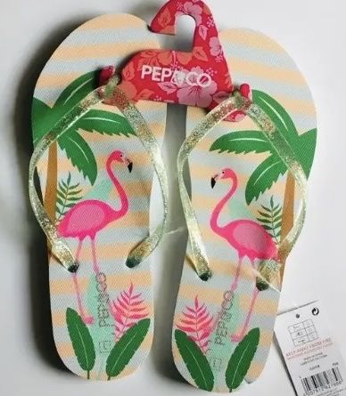 Flamingo Pink Flip Flop Slippers
