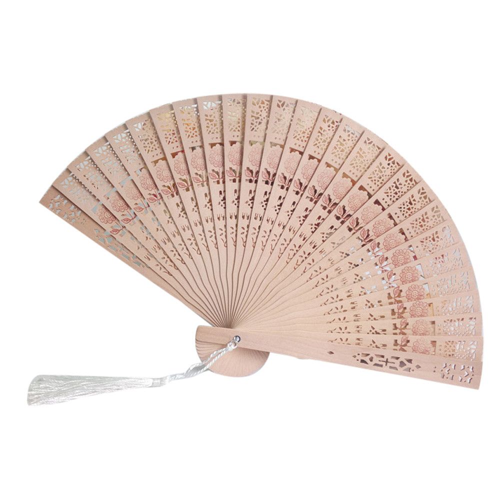 Hand Style Folding Carved 2018 Chinese Fragrant #0523 Garden Wooden Wedding Party Fan Parties For Bamboo
