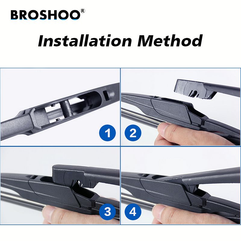 BROSHOO Car Rear Wiper Blades Back Windscreen Wiper Arm For