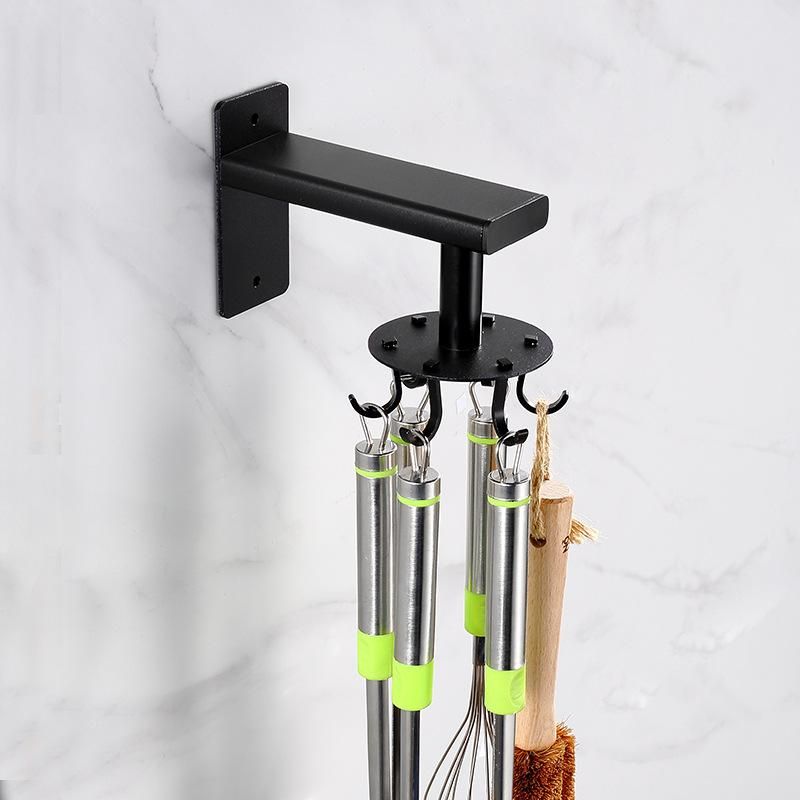 Door Cabinet Shelves for Wall Rotating Punch-Free Hanger Kitchen Storage Rack Bathroom Shelf Organizer
