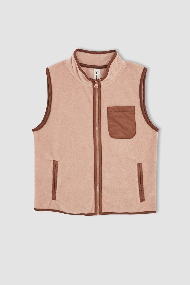 Girl Regular Fit Knitted Cardigan - Beige