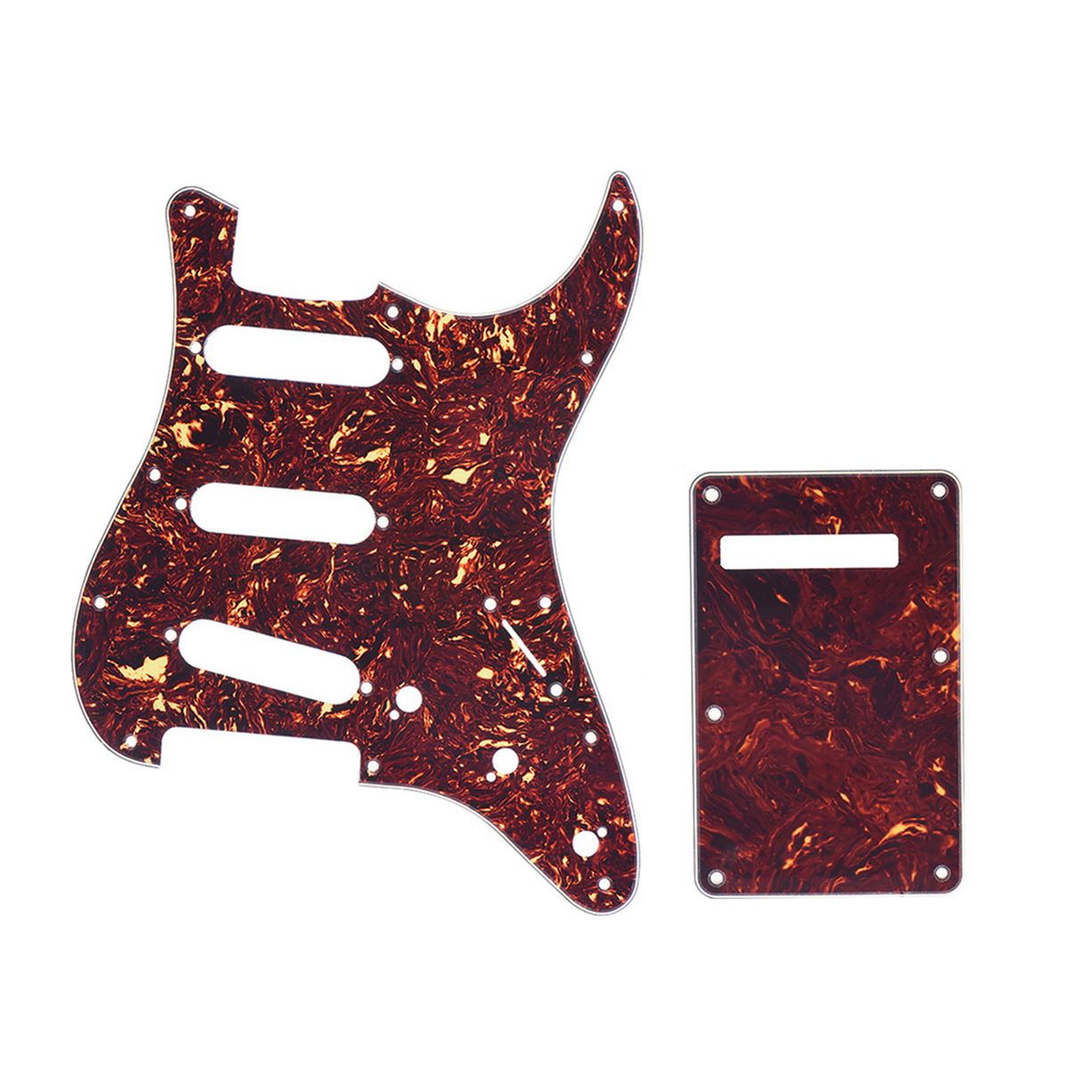 Tortoise Red Guitar Pick Guard Back Plate With 20pcs Screws